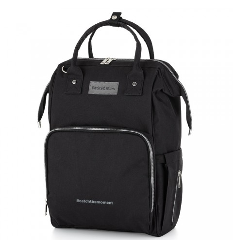 Petite&Mars Jack - Plecak do wózka, uniwersalna | Just Black